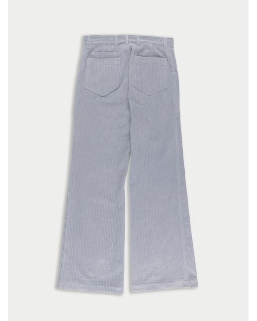 La Fetiche White Neil Highwaisted Corduroy Pant