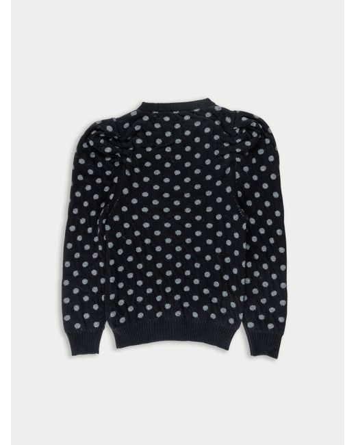 La Fetiche Black Hana Reversible V-Neck Sweater
