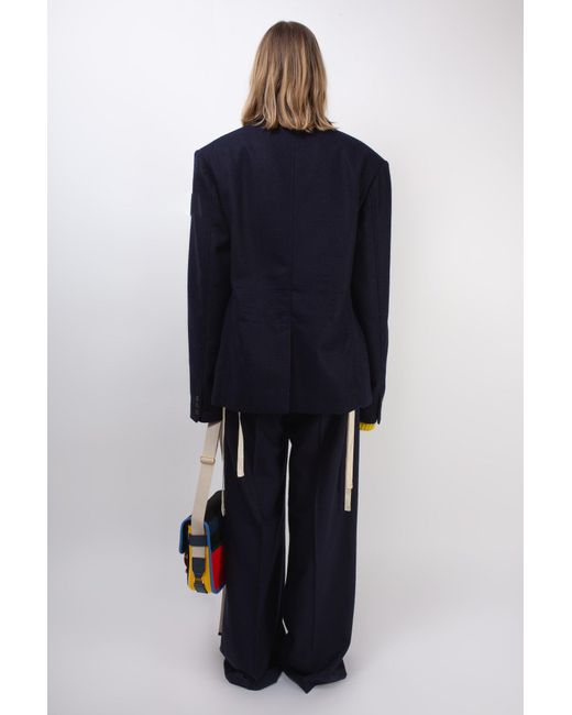 La Fetiche Blue Annie X Oversized Tailored Jacket