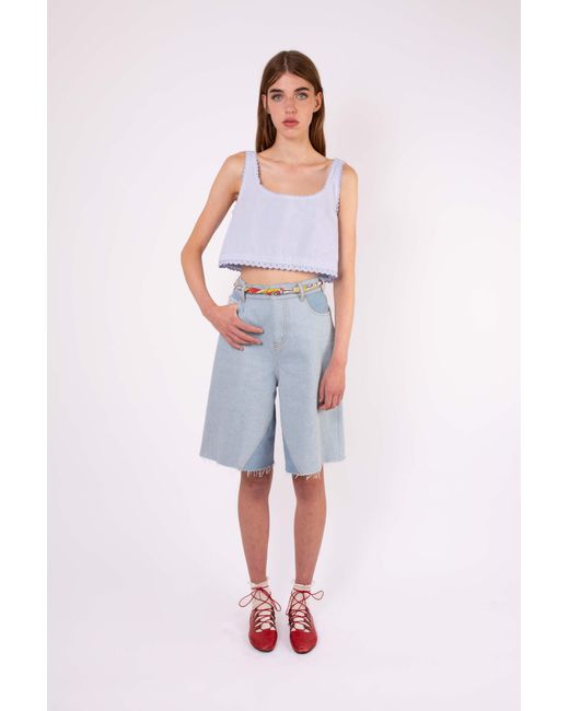 La Fetiche Blue Chloe Lingerie Styled Top