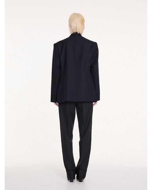 La Fetiche Blue Maxime Oversized Smoking Jacket