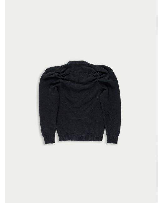 La Fetiche Black Vikki V-Neck Cardigan