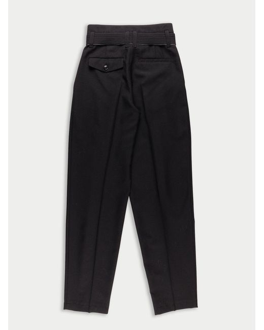 La Fetiche Black Angela Pleated Trousers