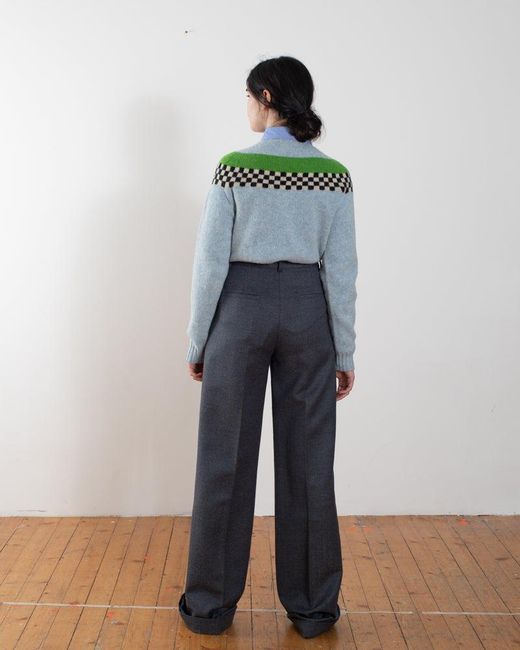 La Fetiche Green Nova Fairisle Shetland Sweater