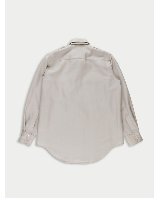 La Fetiche White Loic Military Style Shirt