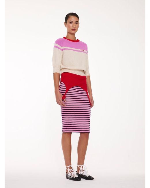La Fetiche Pink Ady 3/4 Sleeve Sweater