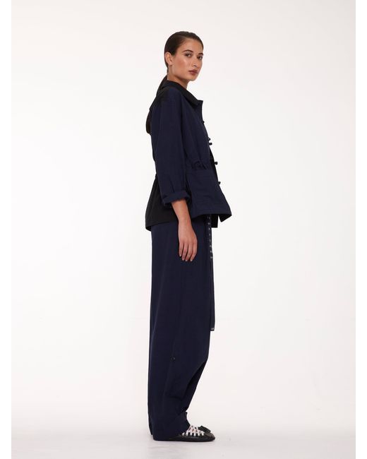 La Fetiche Blue Anouk Utility Jacket