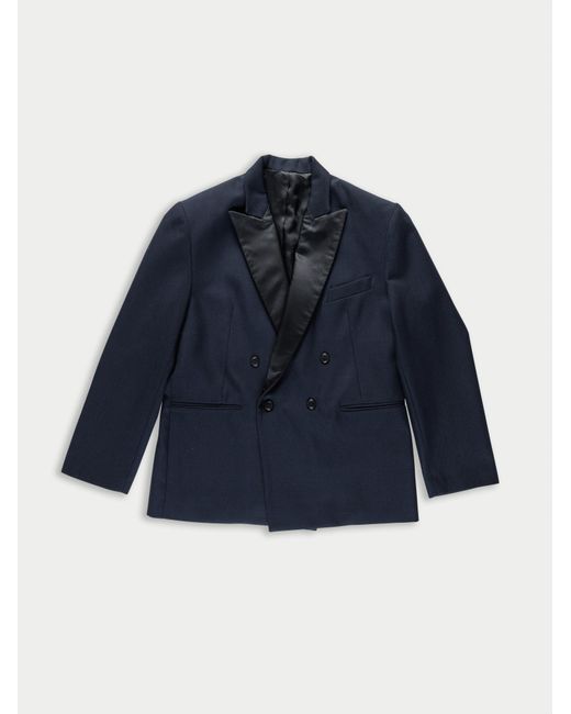 La Fetiche Blue Maxime Oversized Smoking Jacket