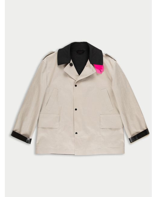La Fetiche Pink Malevich Fully Reversible Oversized Donkey Jacket
