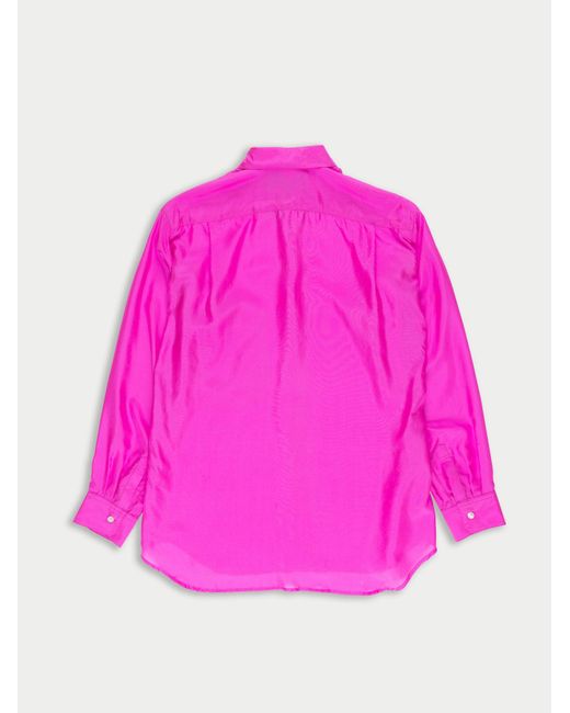 La Fetiche Pink Nico Silk Shirt