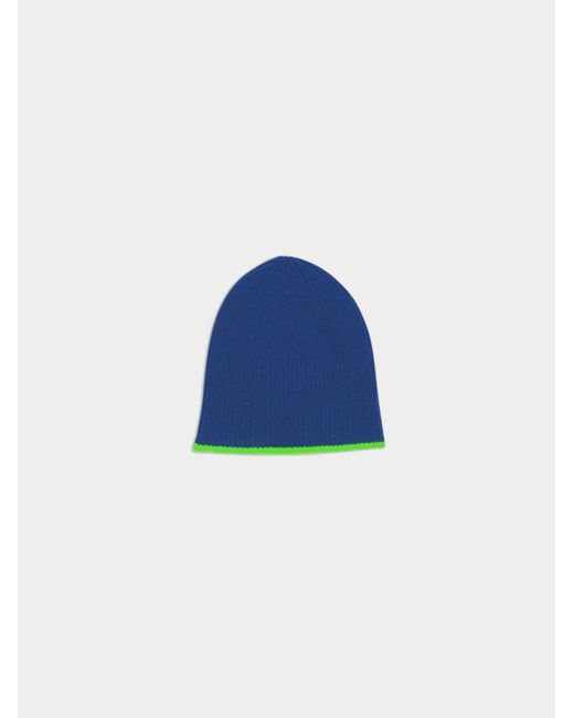La Fetiche Blue Mikey Ribbed Beanie