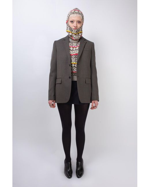 La Fetiche Gray Lotte Tailored Suit Jacket