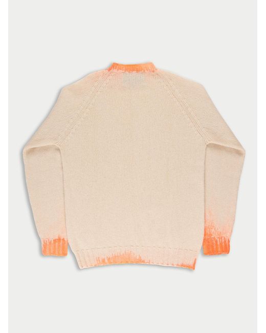 La Fetiche Natural Barney Hand Dye Oversized Menswear Sweater