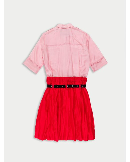 La Fetiche Red Bernat Shirt Dress