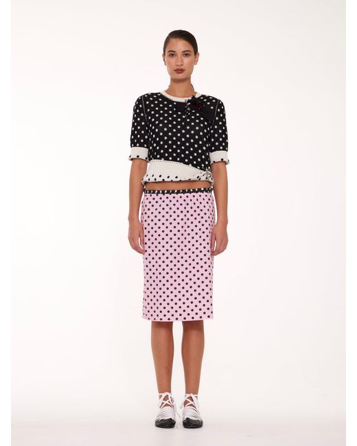 La Fetiche Pink Piano Slip Skirt