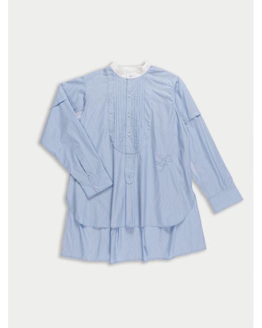 La Fetiche Blue Lou Traditional Striped Overshirt