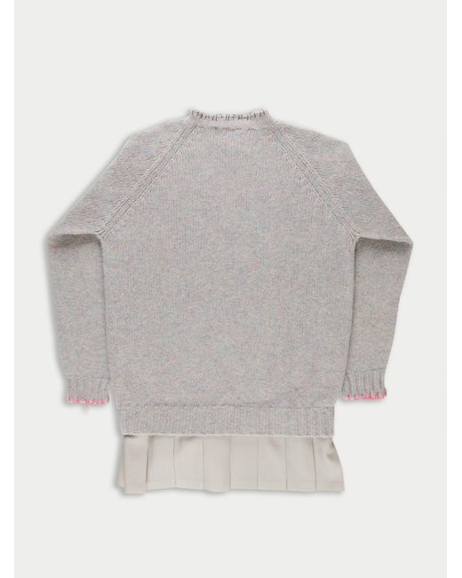La Fetiche Gray Sydney Oversized Sweater Dress