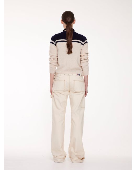 La Fetiche Blue Maar Crew Neck Cardigan