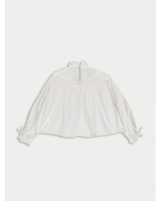 La Fetiche White Ginette Cotton Blouse