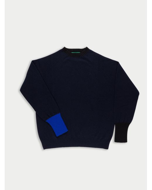 La Fetiche Blue Bryan Lambswool Sweater