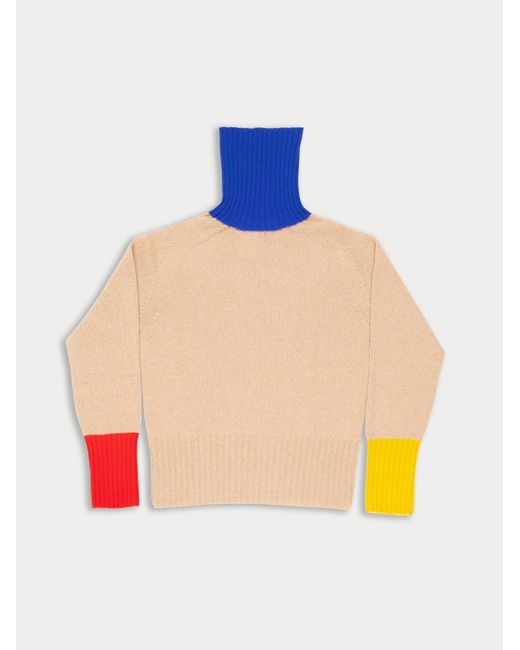 La Fetiche Blue Rudi Traditional Seam-Free Polo Sweater