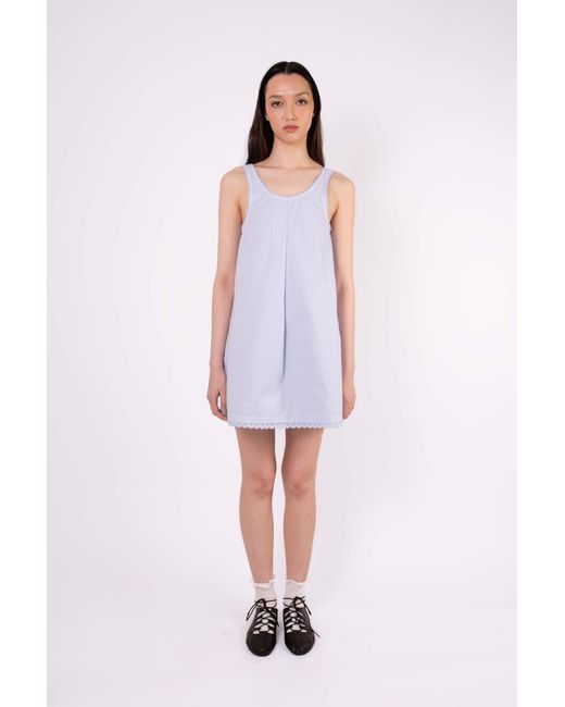 La Fetiche Blue Janine Lingerie Styled Mini Dress