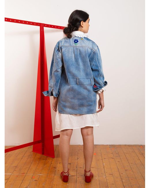 La Fetiche Blue Betty Bis Acid Dyed Overshirt