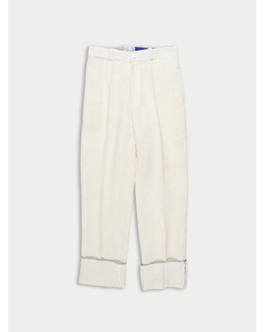 La Fetiche White Albert Traditional Menswear Tailored Pant