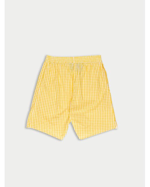 La Fetiche Yellow Al Gingham Boxer Short