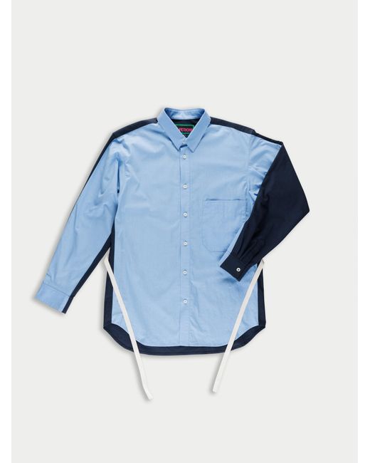 La Fetiche Blue June Colour Blocked Shirt