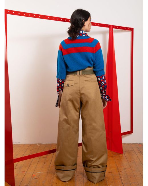 La Fetiche Blue Haring Shetland Sweater