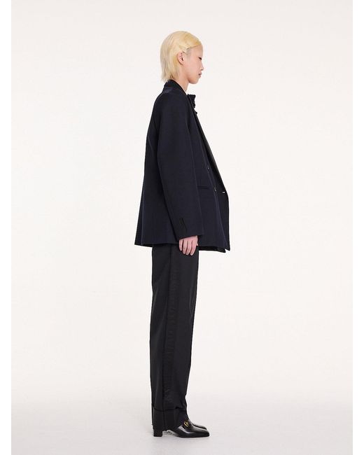 La Fetiche Blue Maxime Oversized Smoking Jacket