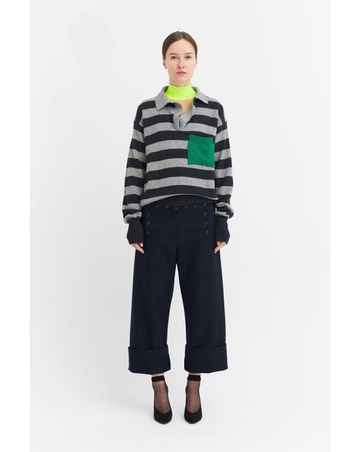 La Fetiche Multicolor Winifred Striped Rugby Sweater