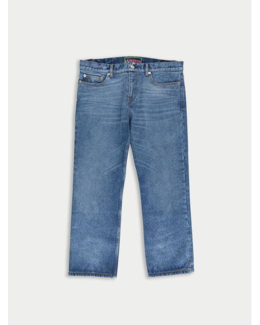 La Fetiche Blue Kate Cropped Denim Jeans