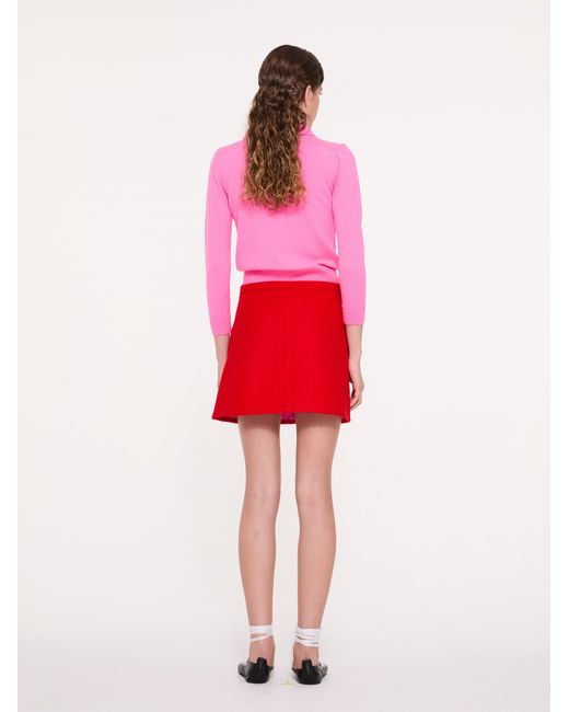 La Fetiche Pink Sammy Fine Weight Polo Top