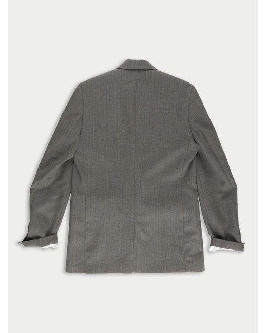 La Fetiche Gray Lotte Tailored Suit Jacket