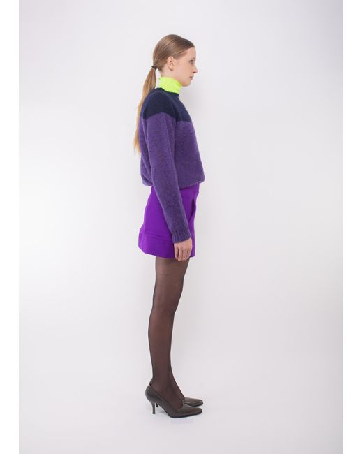 La Fetiche Purple Avril Mini Skirt
