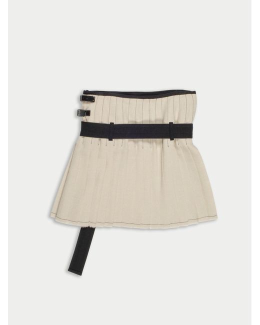 La Fetiche Black Twiggy Traditional Hand Pleated Mini Kilt Made With Japanese Fabric