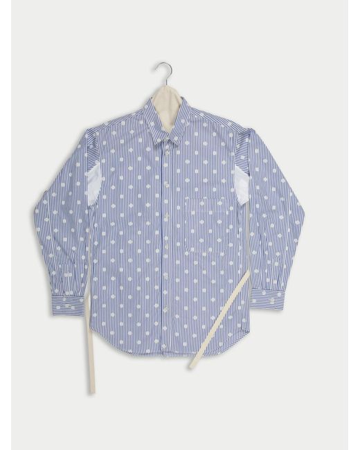 La Fetiche Blue Nico Cotton Poplin Shirt