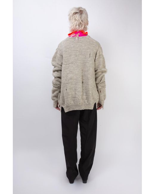 La Fetiche White Jojo Menswear Style Cardigan