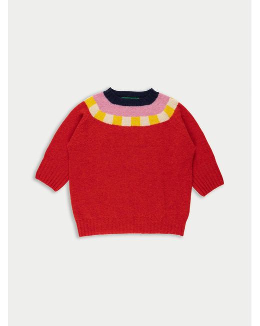 La Fetiche Red Otti Fairisle Shetland Sweater