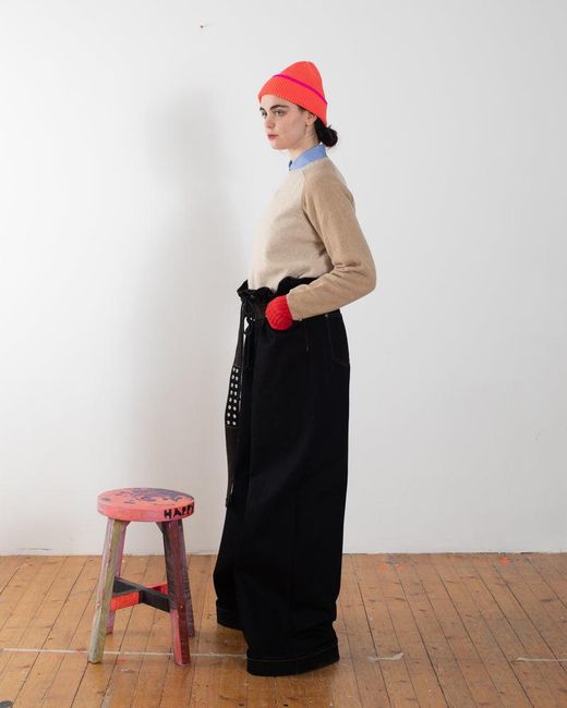 La Fetiche Natural George Oversized Lambswool Sweater