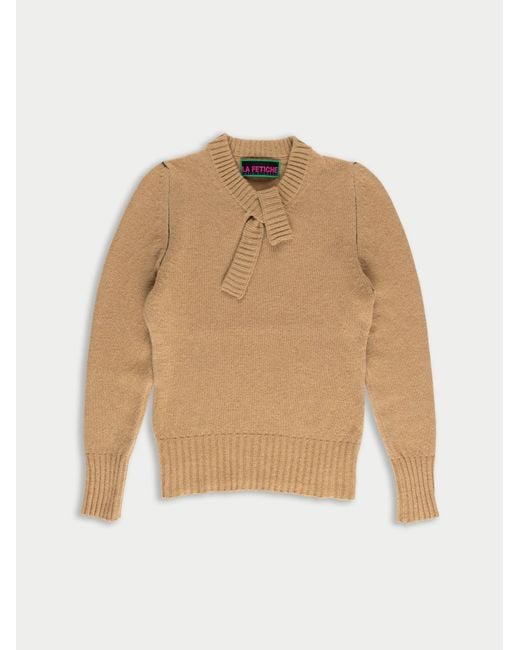 La Fetiche Natural Gloria Crew Neck Sweater