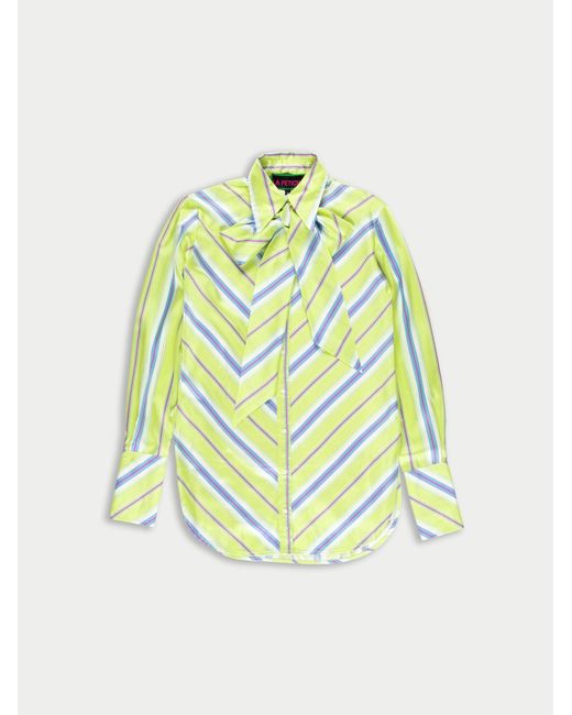 La Fetiche Multicolor Tasha Lightweight Striped Blouse