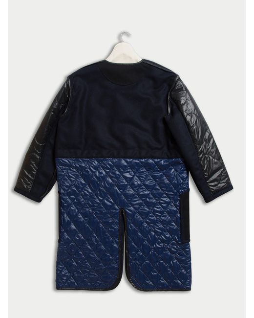 La Fetiche Blue Goude Padded Coat Liner