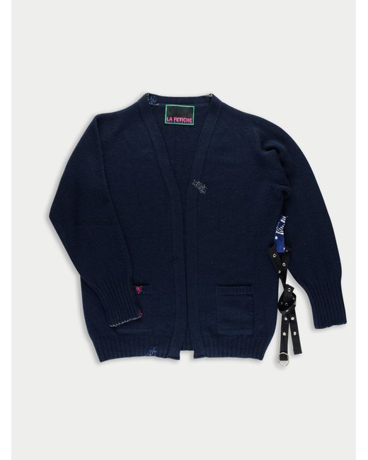 La Fetiche Blue Sylvia Cardigan