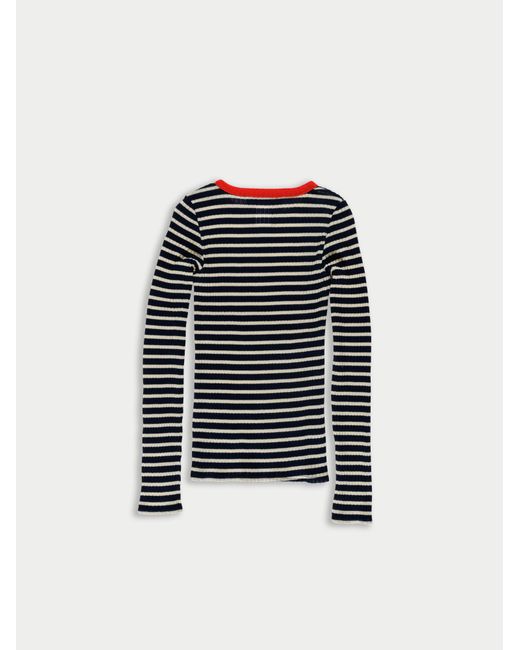 La Fetiche Black Jackie Raye Fine Weight Ribbed Top