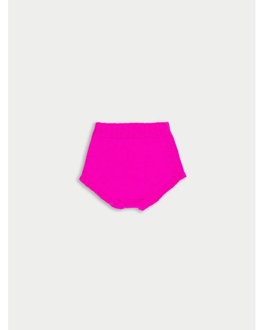 La Fetiche Pink Edie Hand Knit Pants