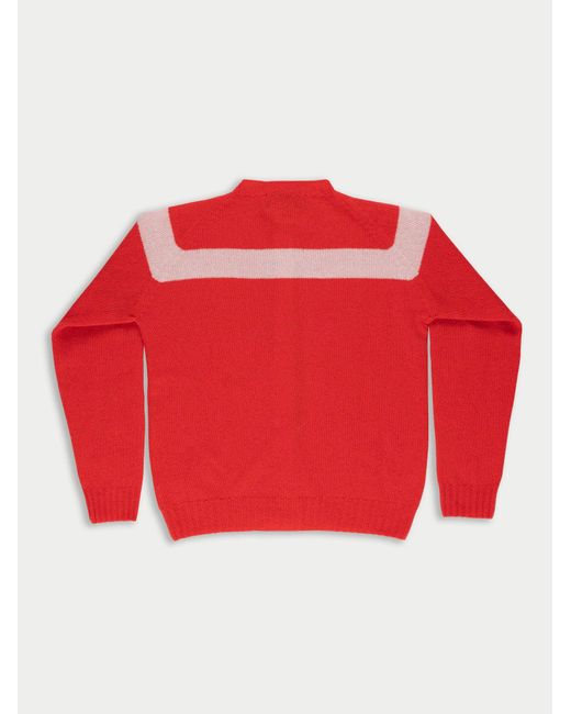 La Fetiche Red Nancy Lamswool Cardigan