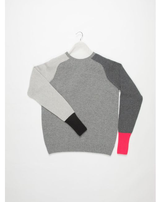 La Fetiche Gray George Oversized Lambswool Sweater